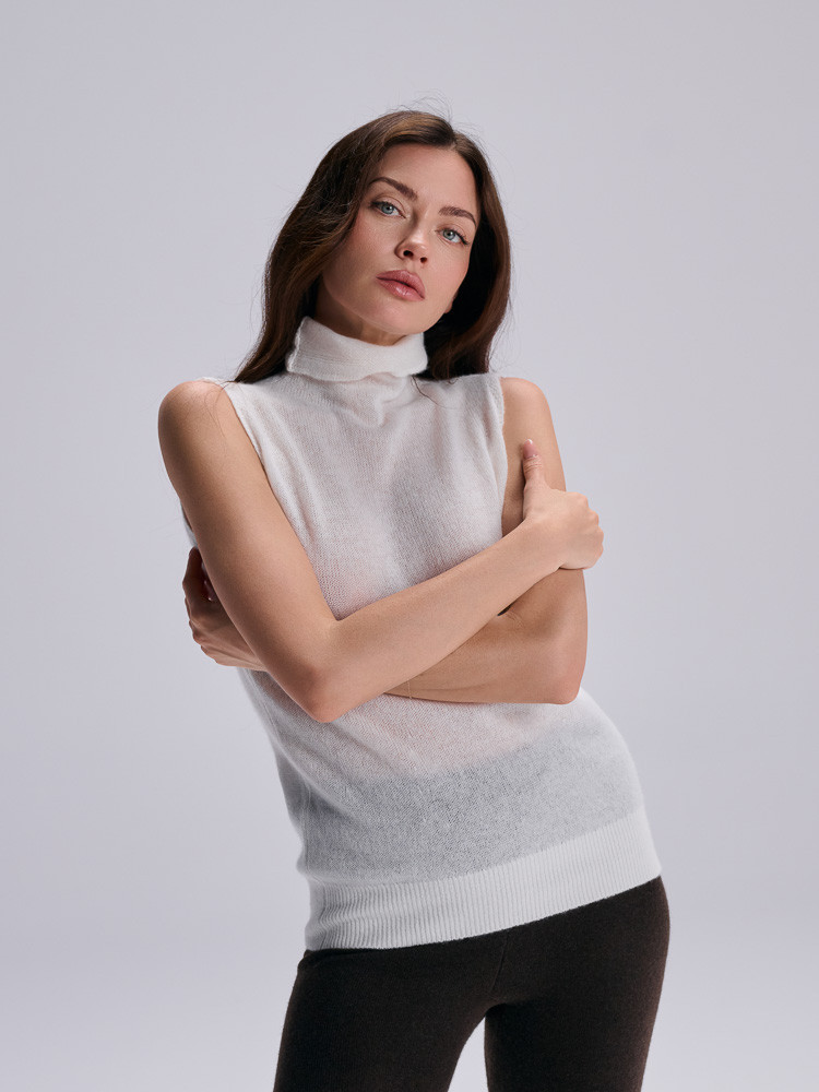 100% cashmere blouse