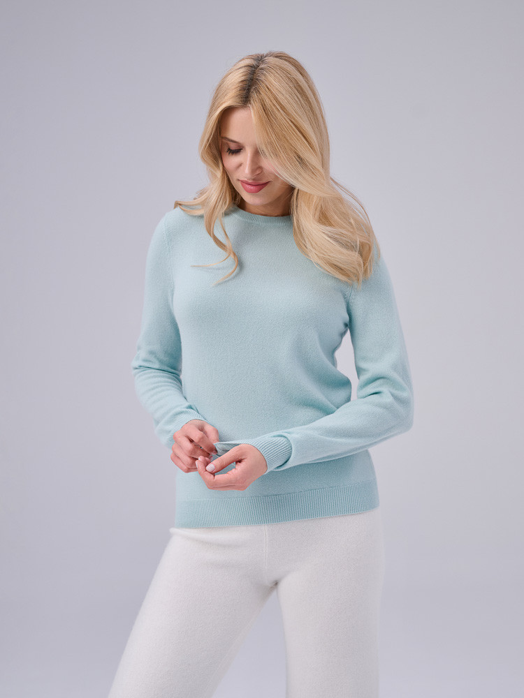 Classic ladies' jumper 100% cashmere
