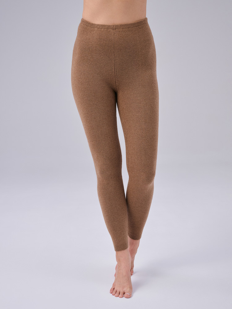 LEGGINGS OF CAMEL WOOL