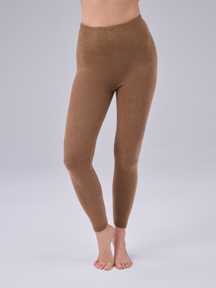 LEGGINGS OF CAMEL WOOL