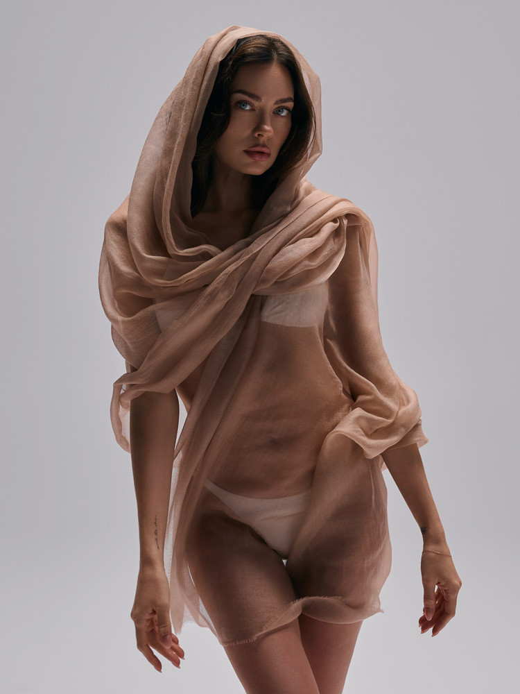 Cashmere Scarf - latte