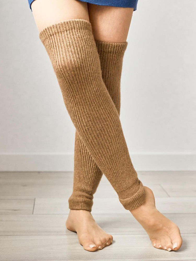 Woolen warmers 100% camel