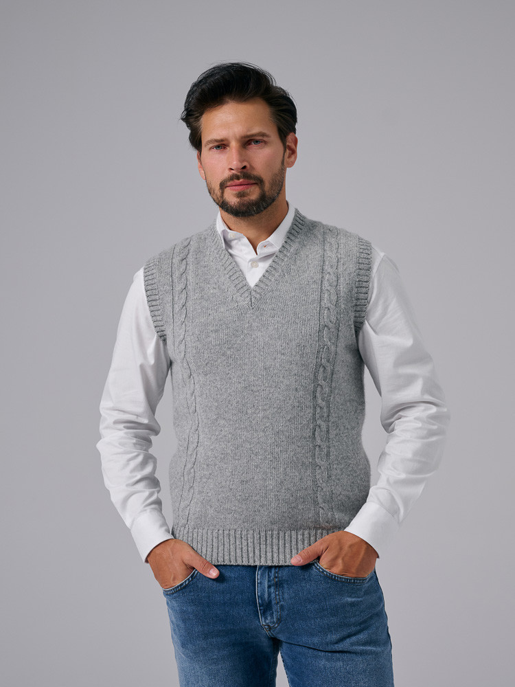 Sheep wool vest for mens