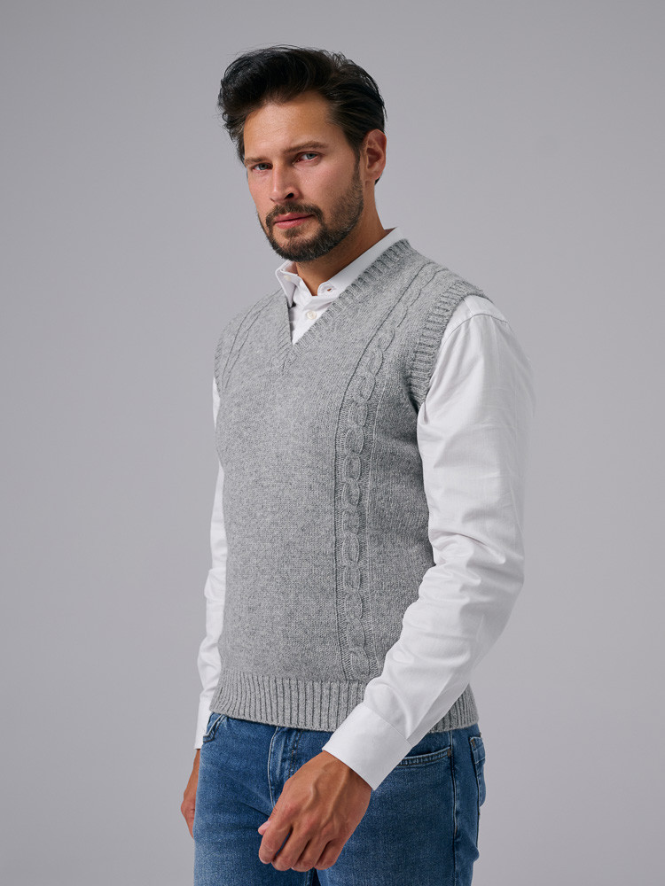 Sheep wool vest for mens