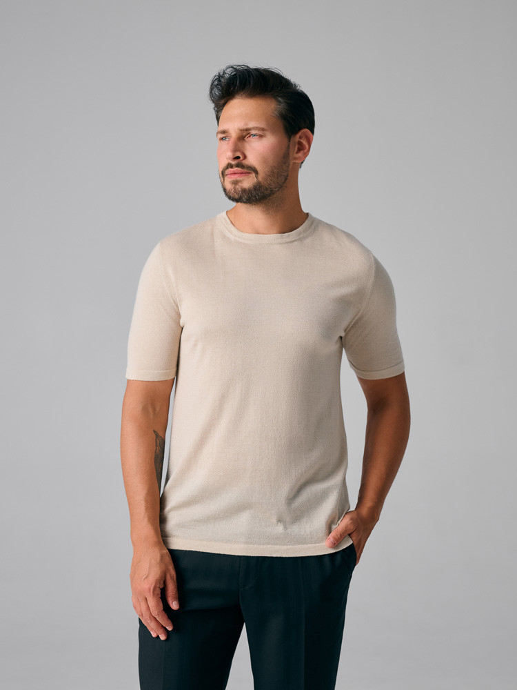 Classic t-shirt cashmere and silk