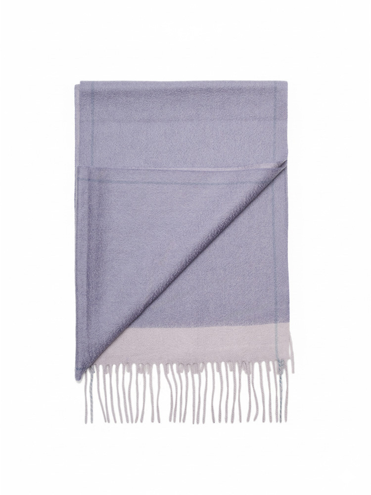100% cashmere scarf heather