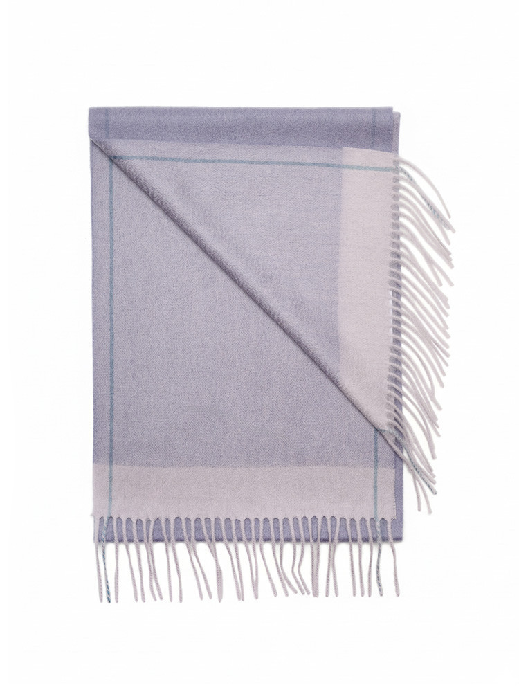 100% cashmere scarf heather