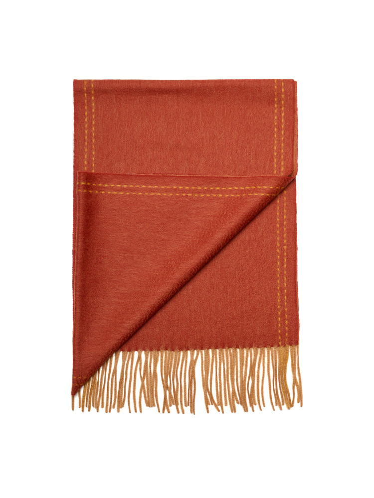 100% cashmere scarf  brick