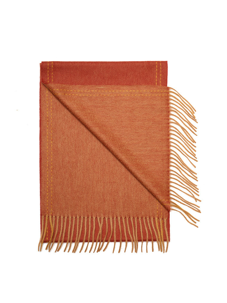 100% cashmere scarf  brick