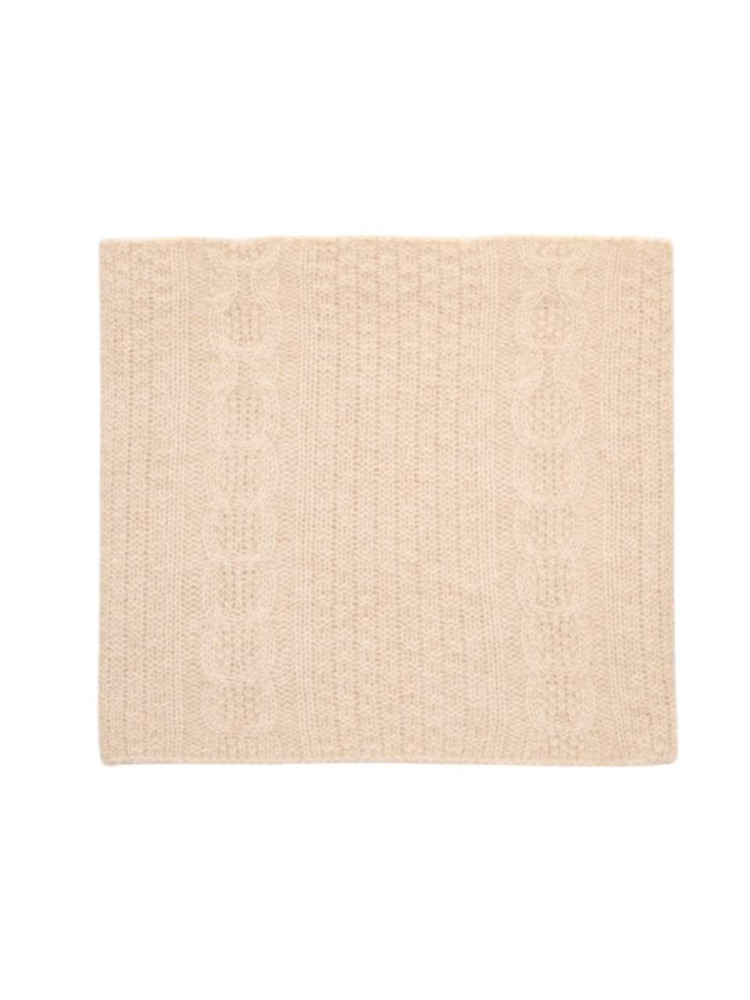 Cashmere snood with decorative texture