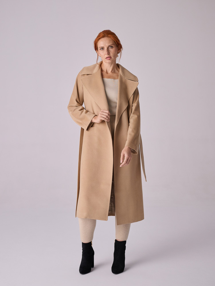 Camel women’s cashmere coat