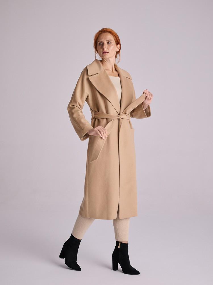 Camel women’s cashmere coat
