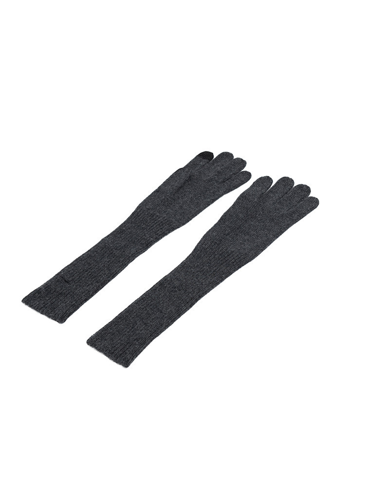 Long cashmere gloves
