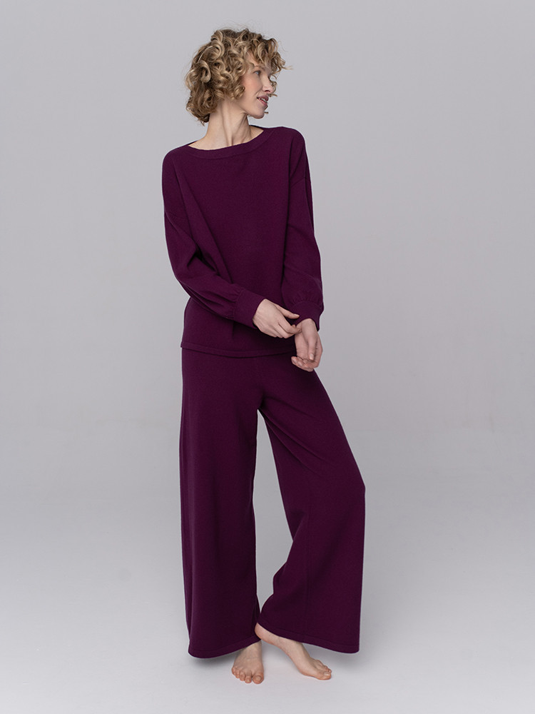 Knitted cashmere set
