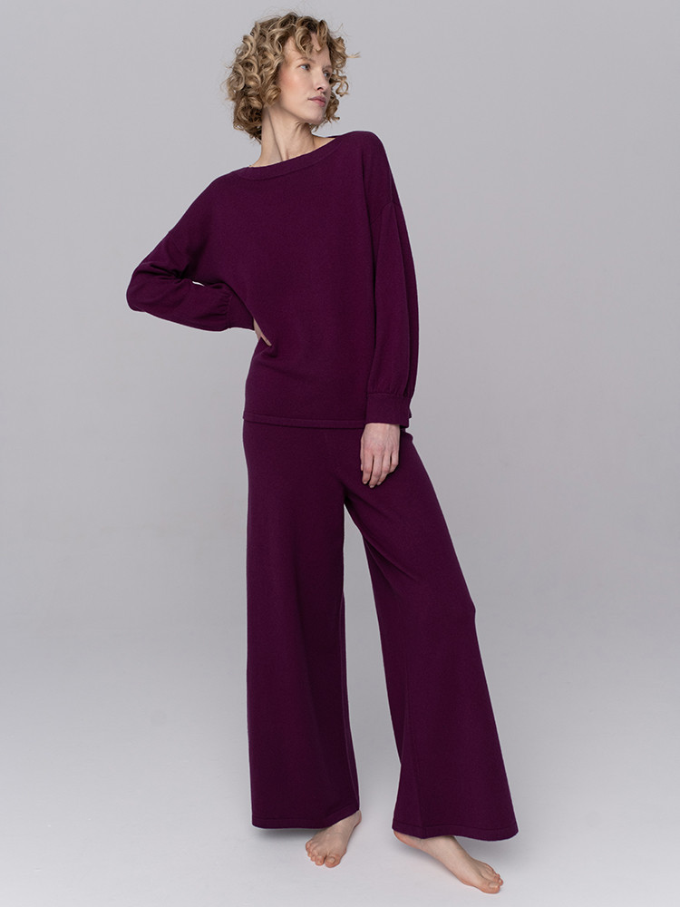 Knitted cashmere set