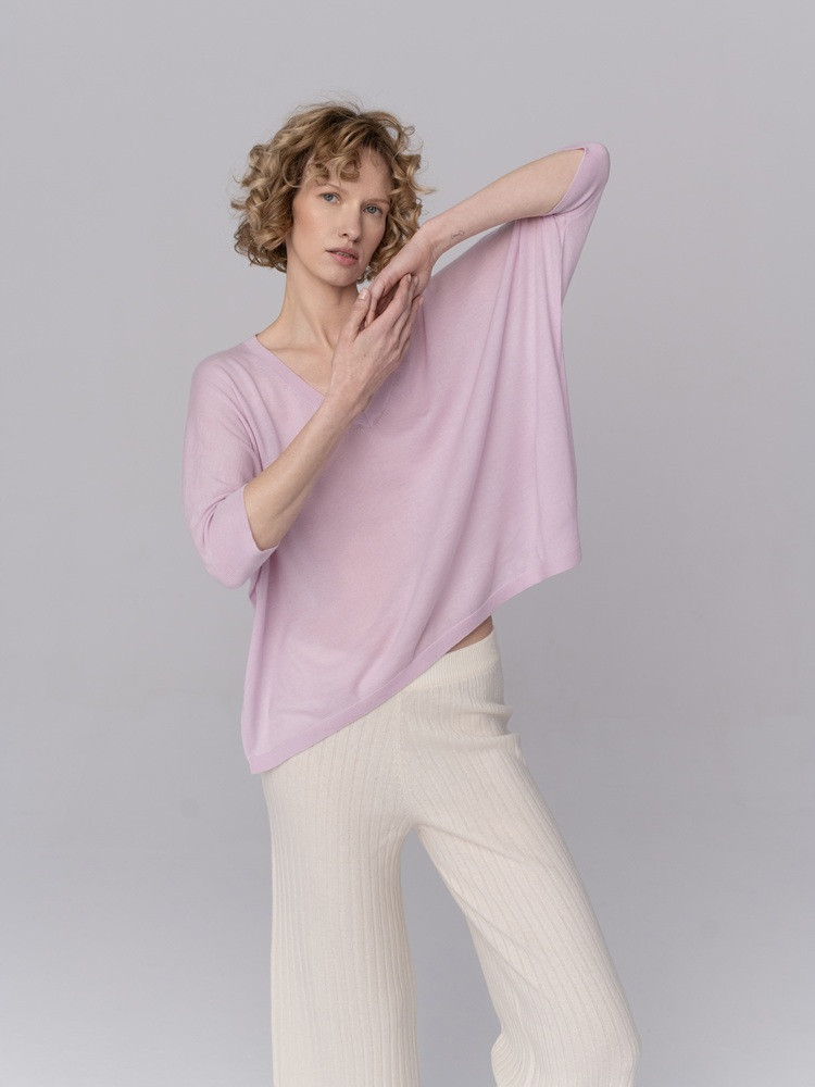 Oversize cashmere blouse