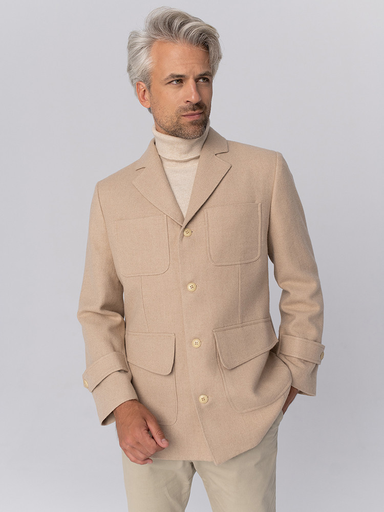 Light baby camel jacket