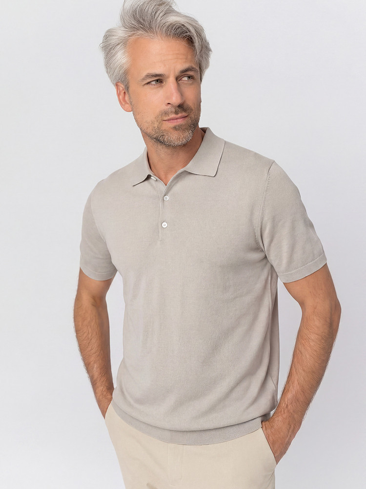 Cashmere polo shirt