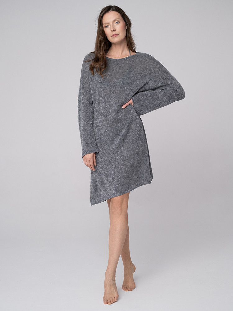 Shimmering cashmere beach tunic
