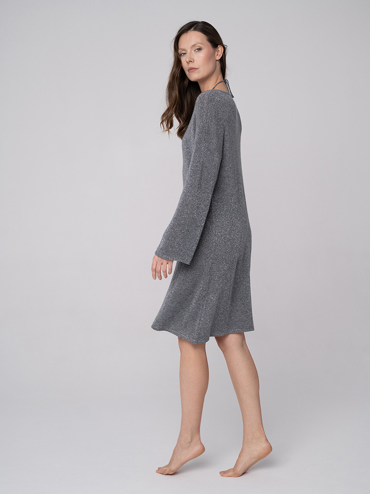 Shimmering cashmere beach tunic