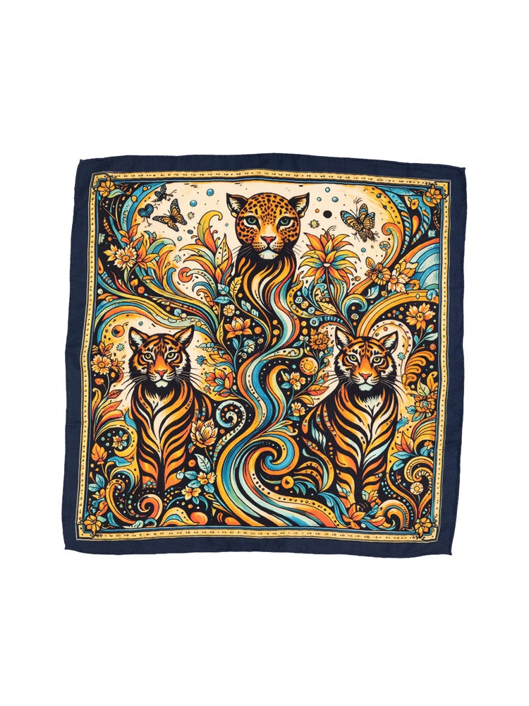 Silk and cashmere scarf