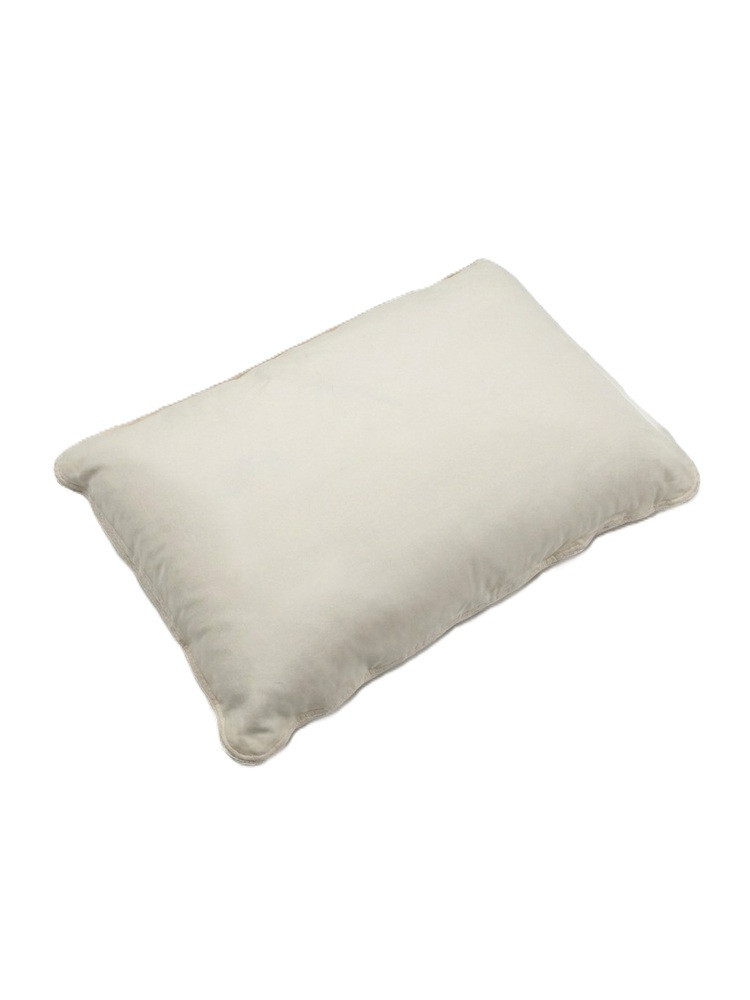 Hypoallergenic pillow with camel wool beige