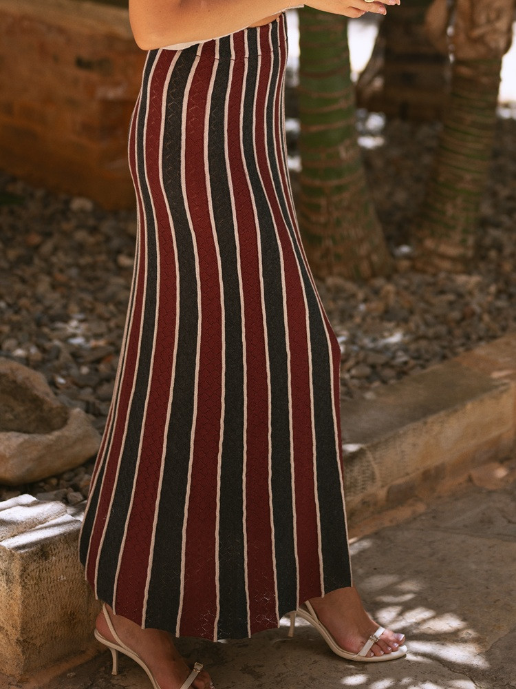 Cashmere silk skirt