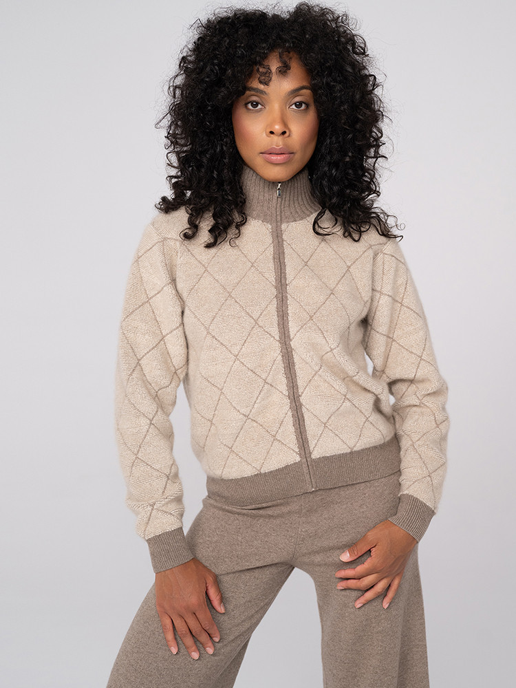 Organic cashmere sweatshirt