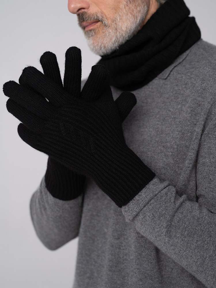 Men’s cashmere gloves L