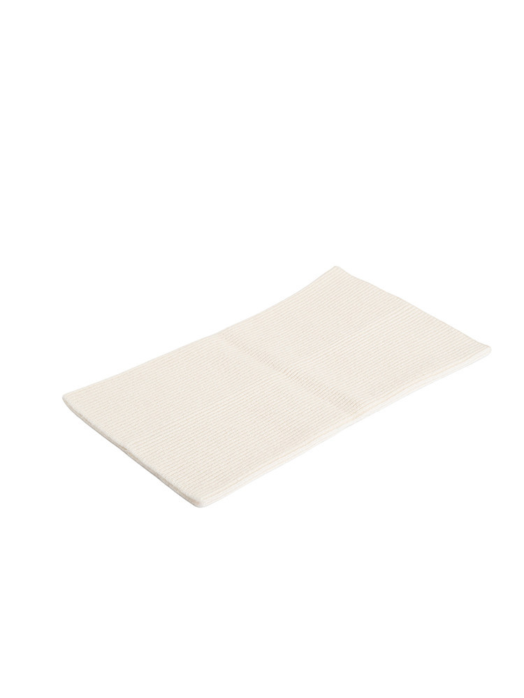 Ribbed cashmere neck warmer